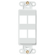 INSERT 4-PORT DECORA WH - 41644-W INSERT 4-PORT DECORA WH - 41644-W